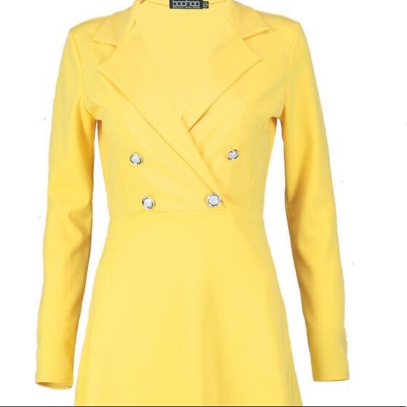 Ozzie blazer mini dress with military buttons - Picture 4 of 4